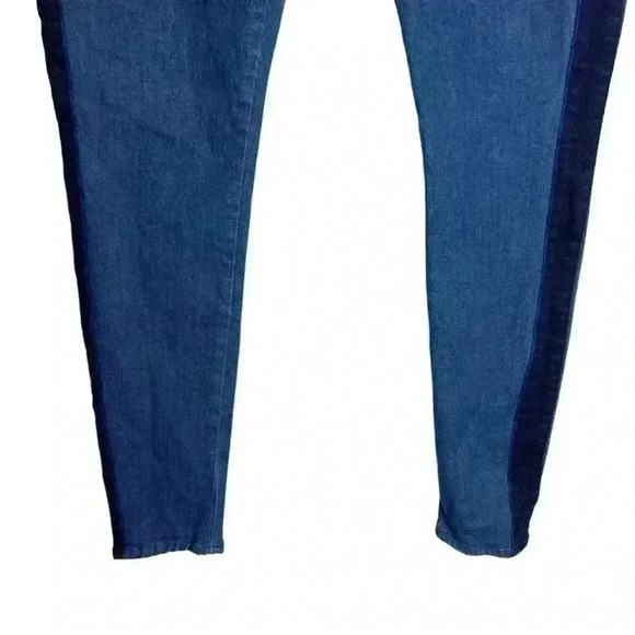 Mother Colorblock Looker Geometric Lies Denim Size 31 - Picture 3 of 10